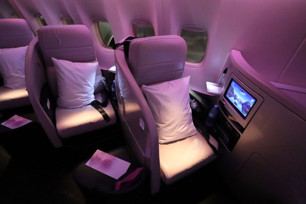 Air New Zealand business class – Seats 9A and 10A