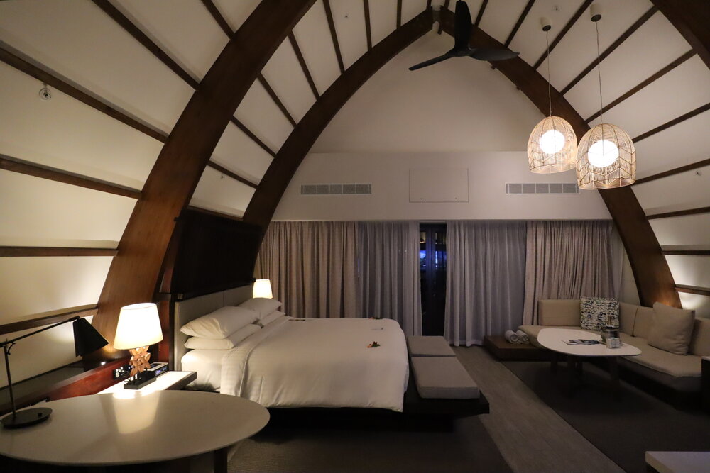 Fiji Marriott Resort Momi Bay – Overwater Bure Villa bedroom