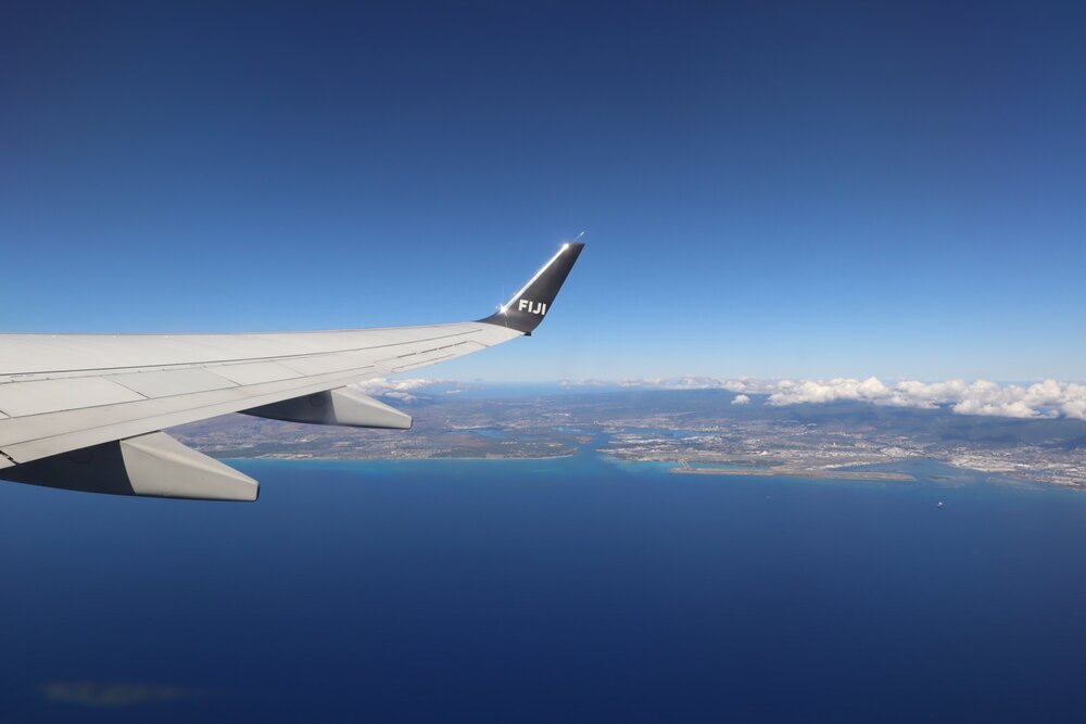 Fiji Airways Mini-Island Hopper – Views on departure from Honolulu