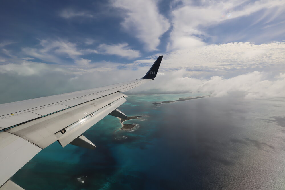 Fiji Airways Mini-Island Hopper – Views on approach to Kiritimati