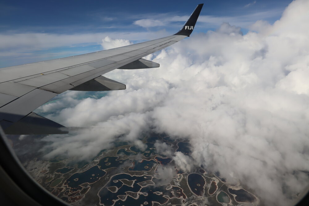 Fiji Airways Mini-Island Hopper – Views on departure from Kiritimati