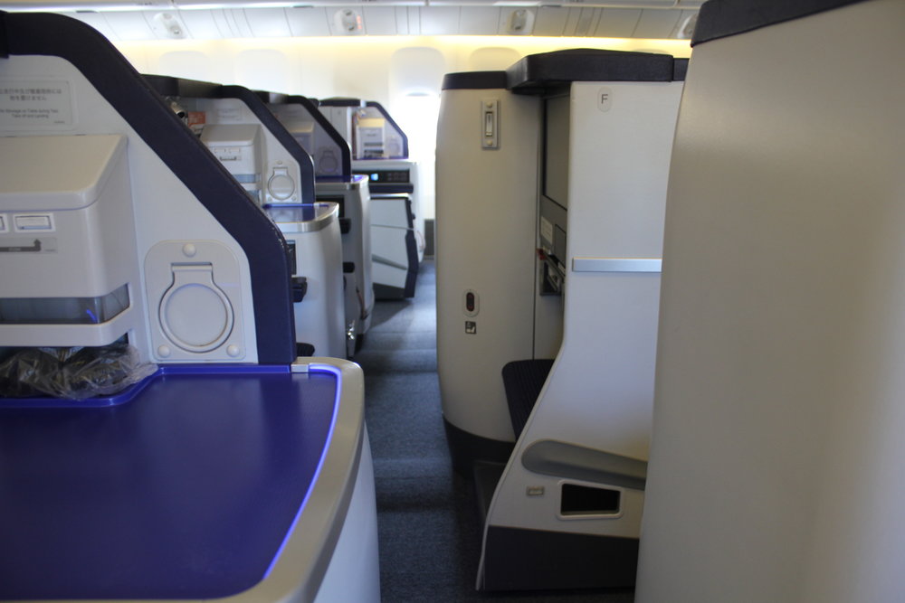 ANA 777 business class – View from the seat