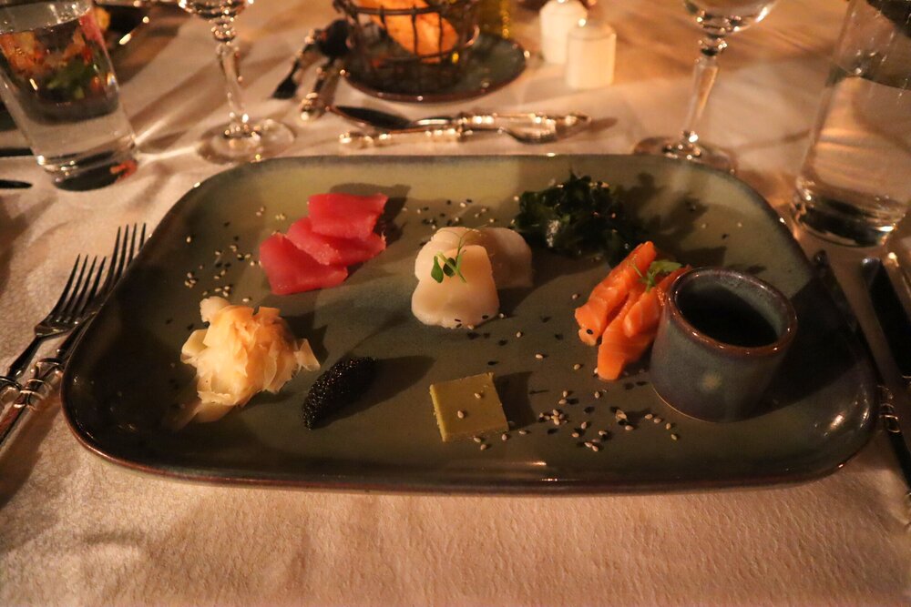 Al Maha Desert Resort Dubai – Sashimi appetizer