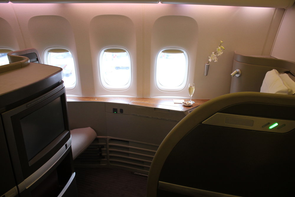 Cathay Pacific First Class – Seat 2K