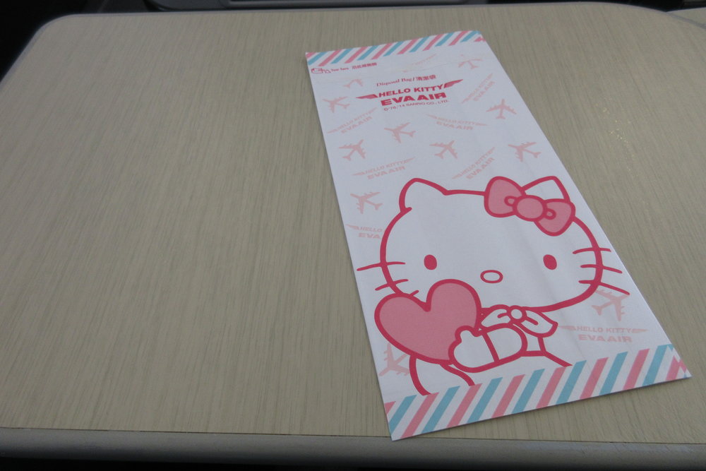 EVA Air regional business class – Sanitation bag