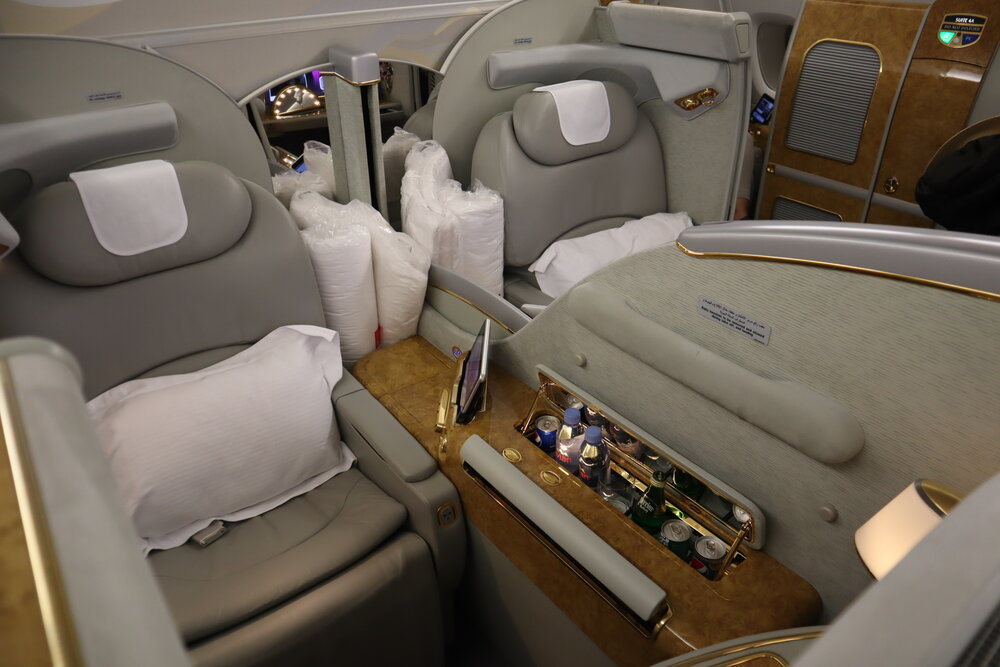 Emirates A380 First Class – Seats 3D and 3F