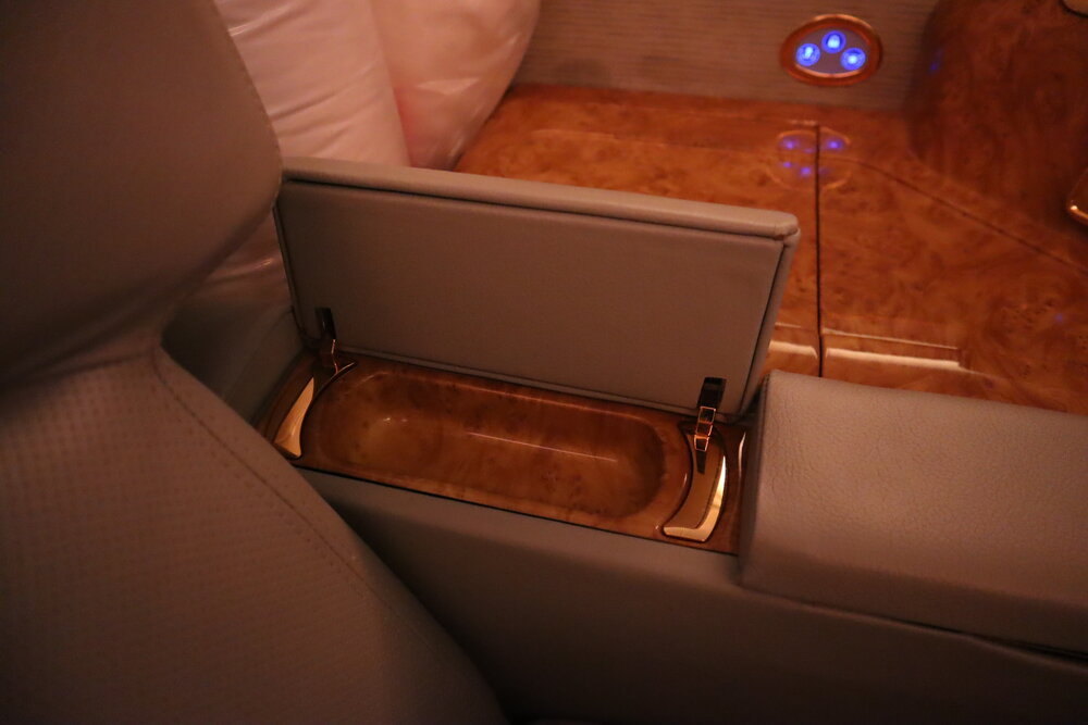 Emirates A380 First Class – Storage nook