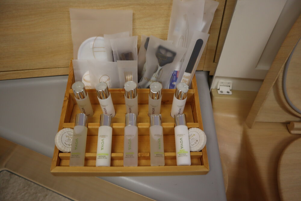 Emirates A380 First Class – Shower Spa amenities