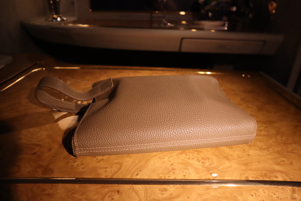 Emirates A380 First Class – Bulgari amenity kit