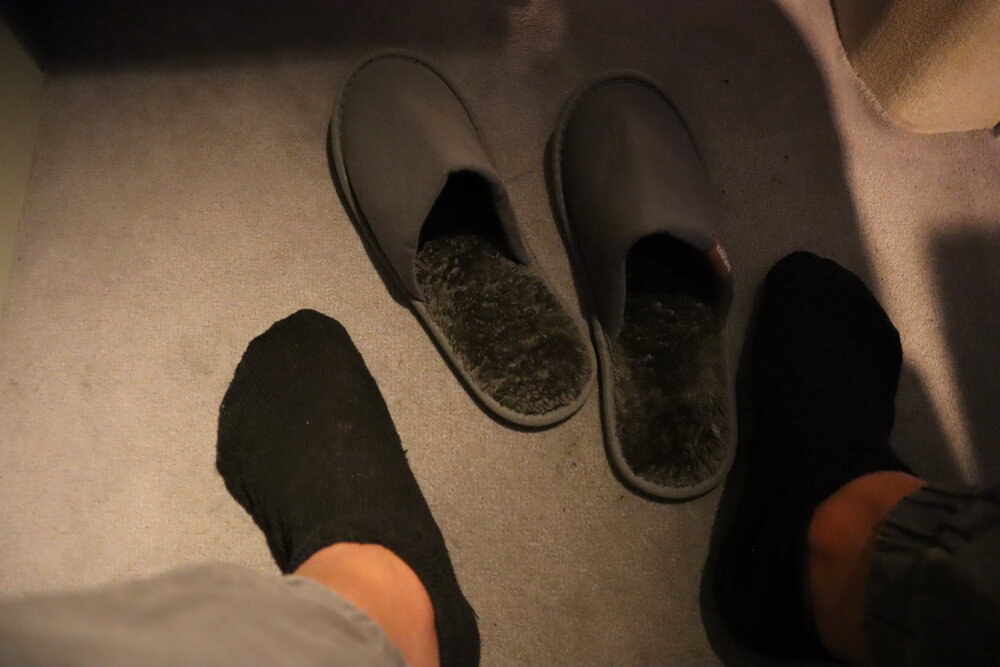 Emirates A380 First Class – Slippers