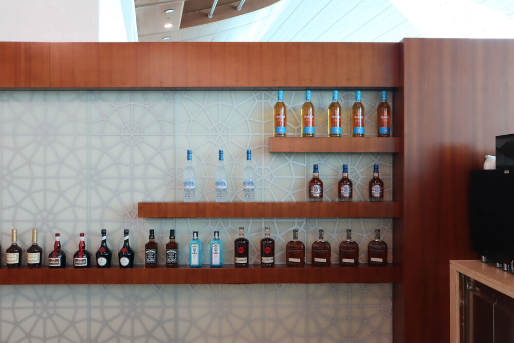 Emirates First Class Lounge Dubai (Concourse B) – Alcohol selection