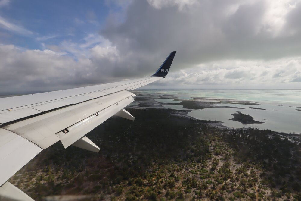 Fiji Airways Mini-Island Hopper – Views on approach to Kiritimati