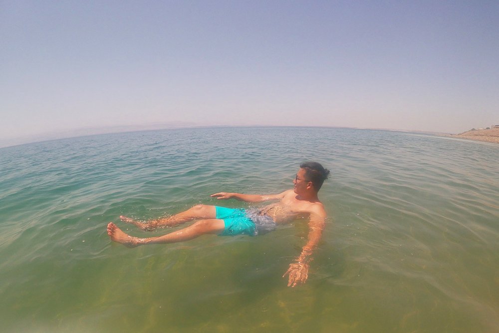 Floating on the Dead Sea!