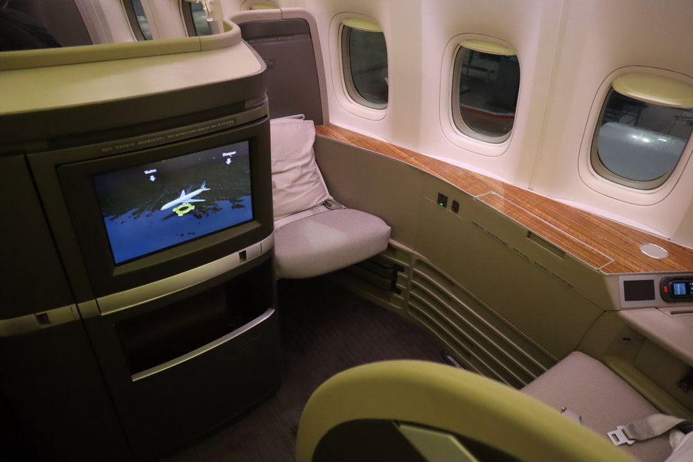 Cathay Pacific First Class – Seat 2K