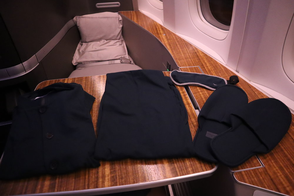 Cathay Pacific First Class – Pajamas