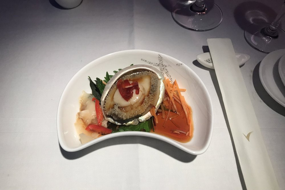 Cathay Pacific First Class – Abalone cold plate