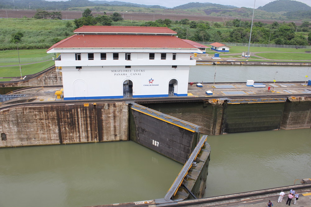 Miraflores Locks at the Panama Canal