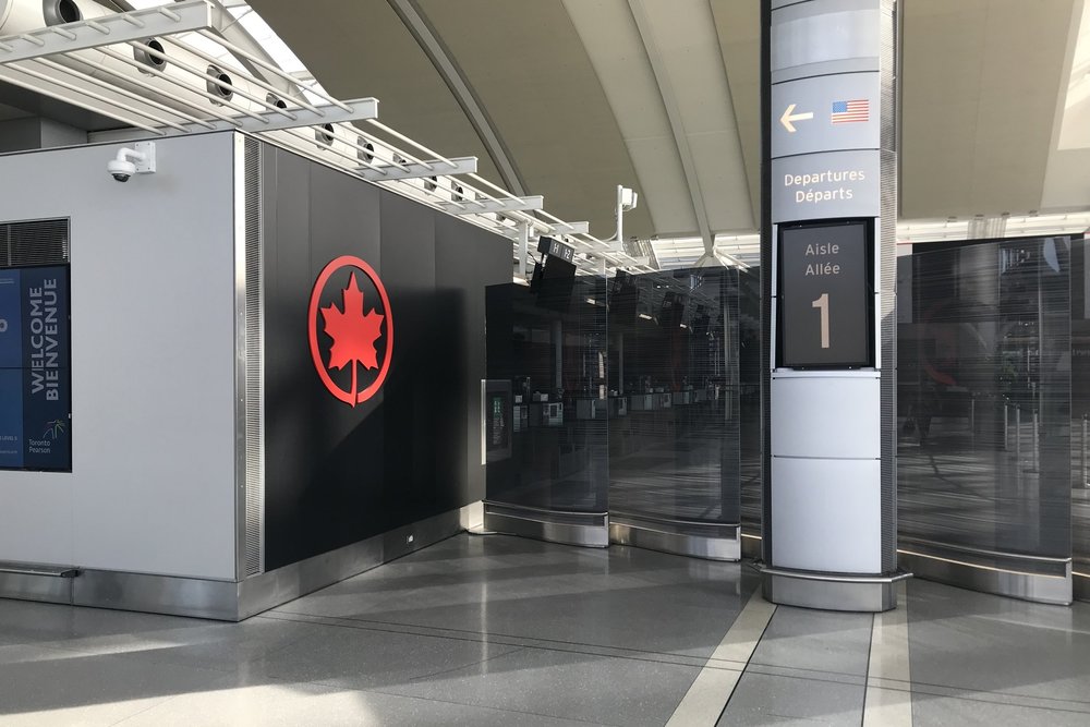 Air Canada business class – Check-in