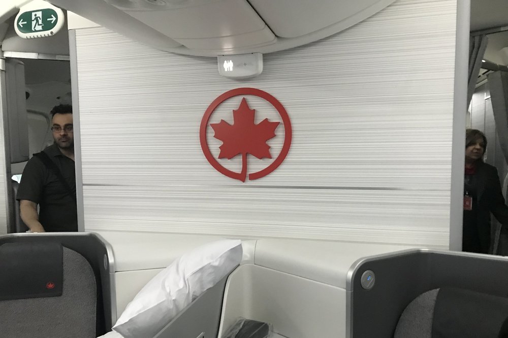 Air Canada business class – Backdrop