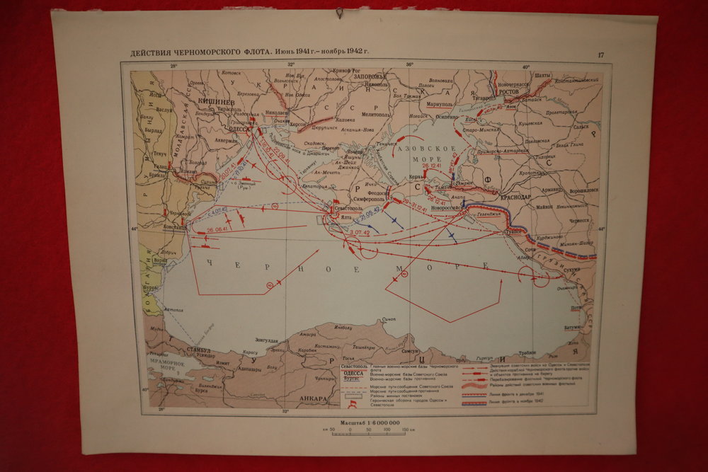 Map of Crimea on display at the USSR Museum