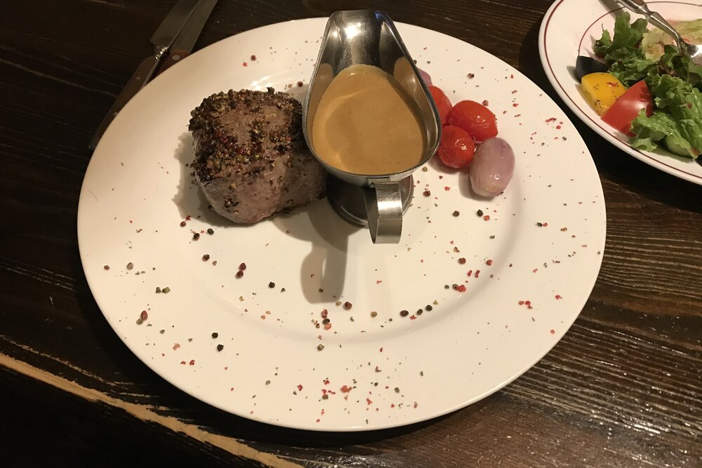 Horse meat at Line Brew restaurant