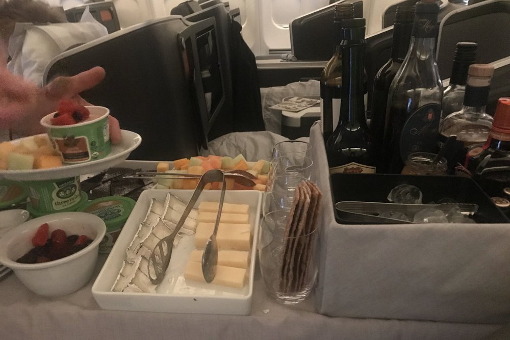 SAS business class – Dessert cart