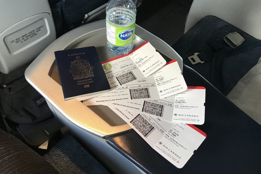 The first set of boarding passes…