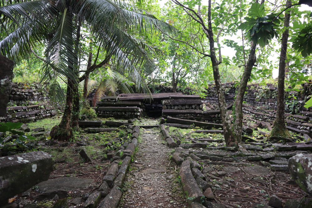 The central altar at Nan Madol