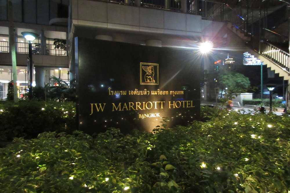 JW Marriott Bangkok – Entrance sign