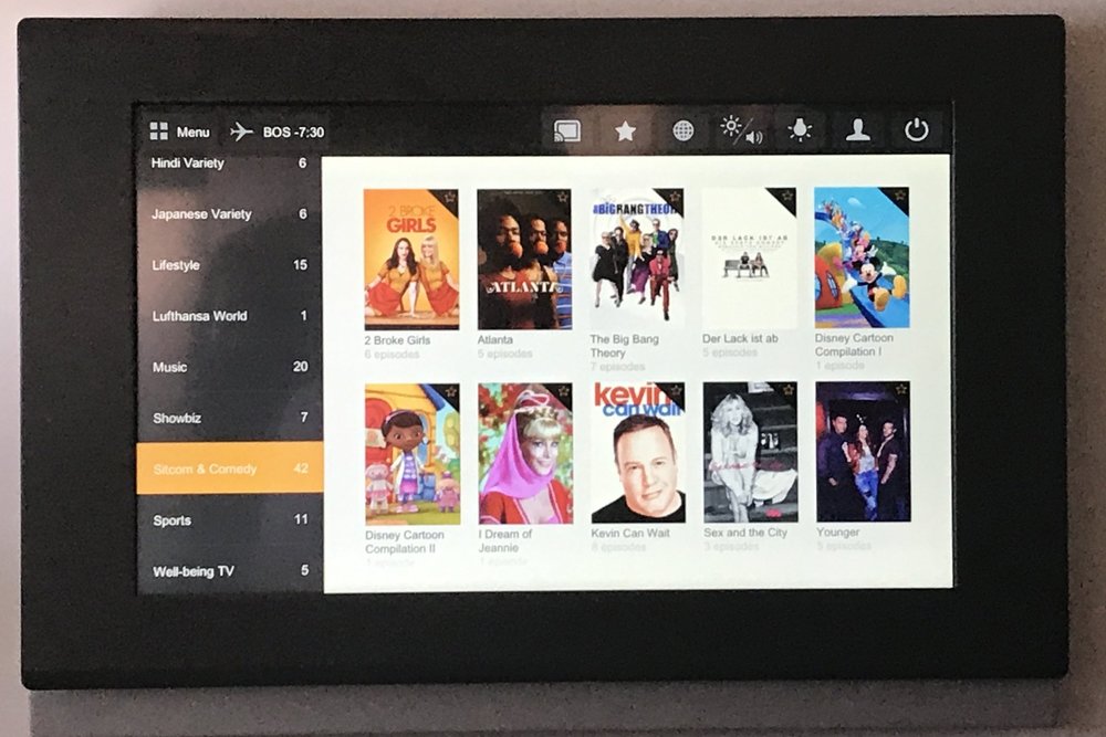 Lufthansa First Class – TV selection