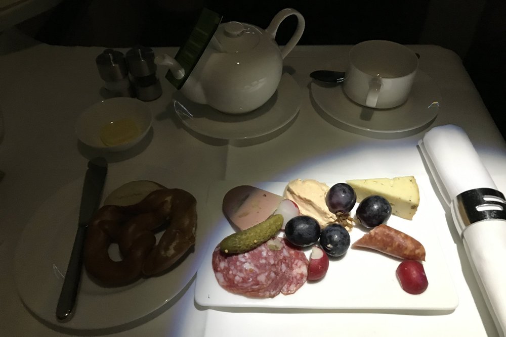 Lufthansa First Class – Breakfast