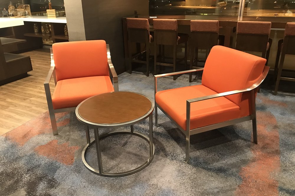 Calgary Airport Marriott In-Terminal Hotel – M Club seating area