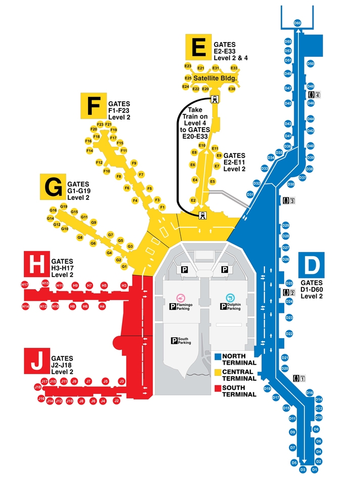 Miami Airport Terminal Map