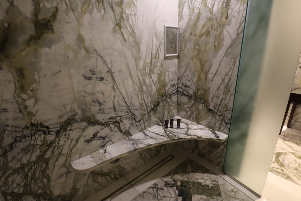 The Ritz-Carlton, Almaty – Club Suite shower bench