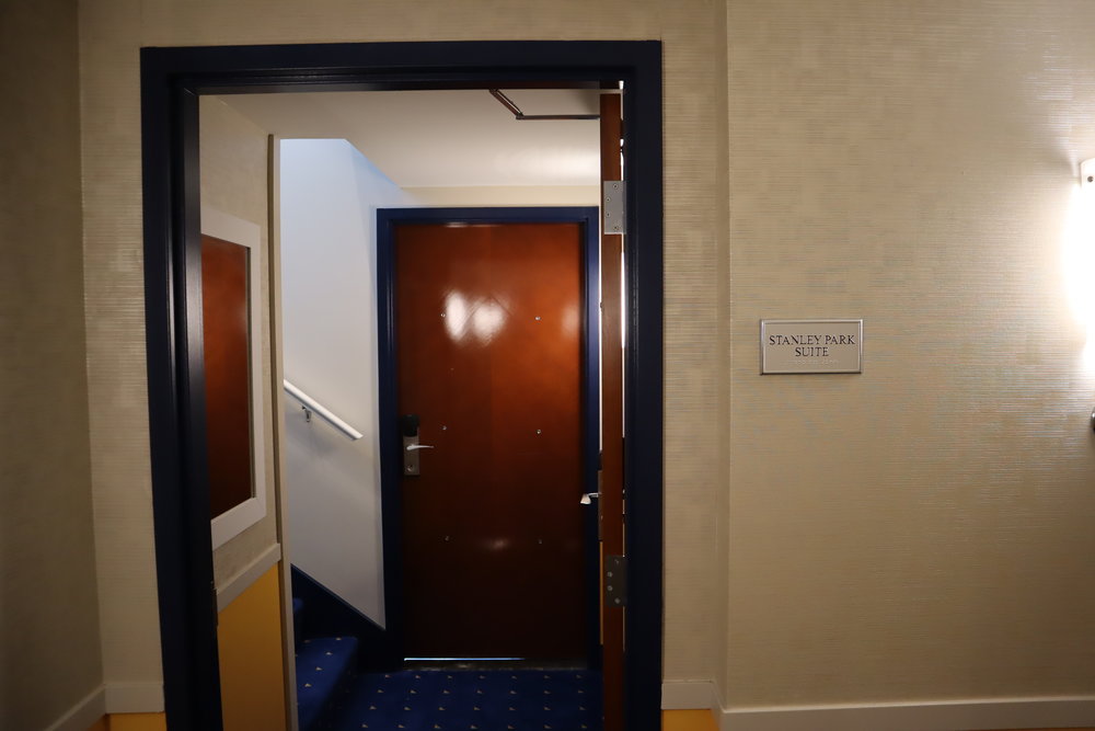 Sheraton Vancouver Wall Centre – Stanley Park Suite doorway