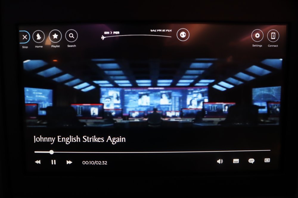 Singapore Airlines 787-10 business class – Movie