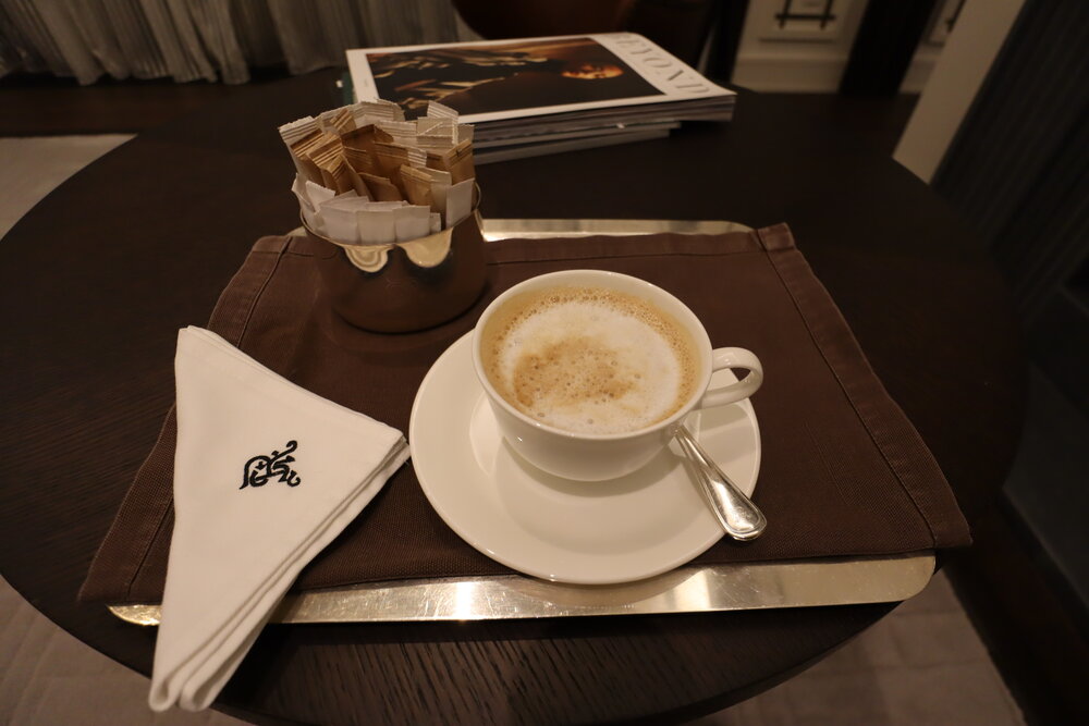 St. Regis Astana – Cappuccino via butler service