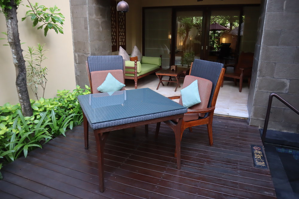 St. Regis Bali – St. Regis Pool Suite back porch