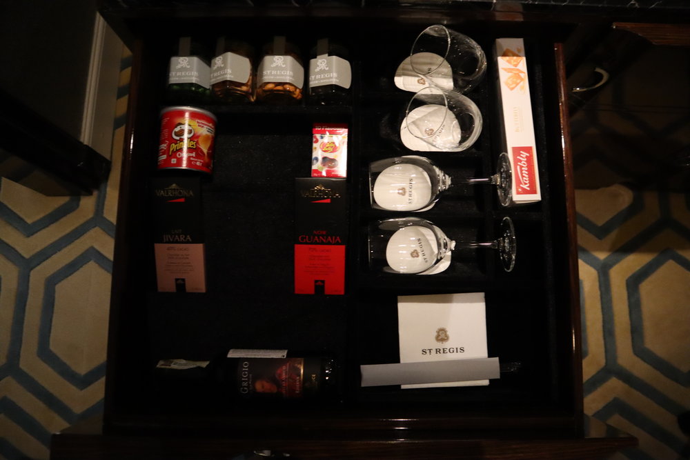 St. Regis Moscow Nikolskaya – St. Regis Suite minibar