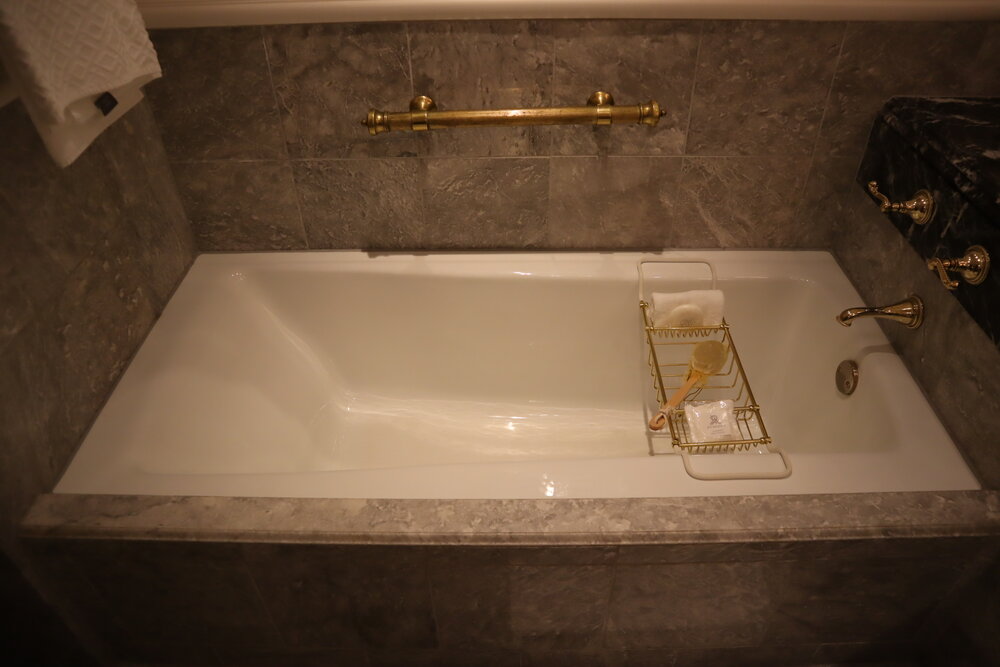 St. Regis New York – Madison Suite guest bathroom bathtub