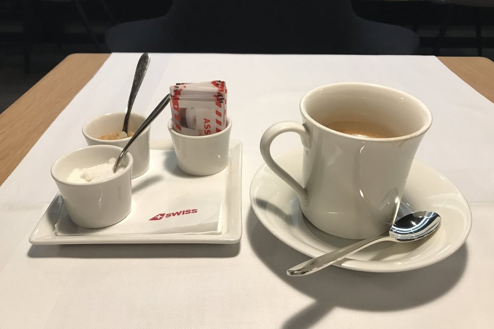 Swiss First Class Lounge Zurich – Coffee