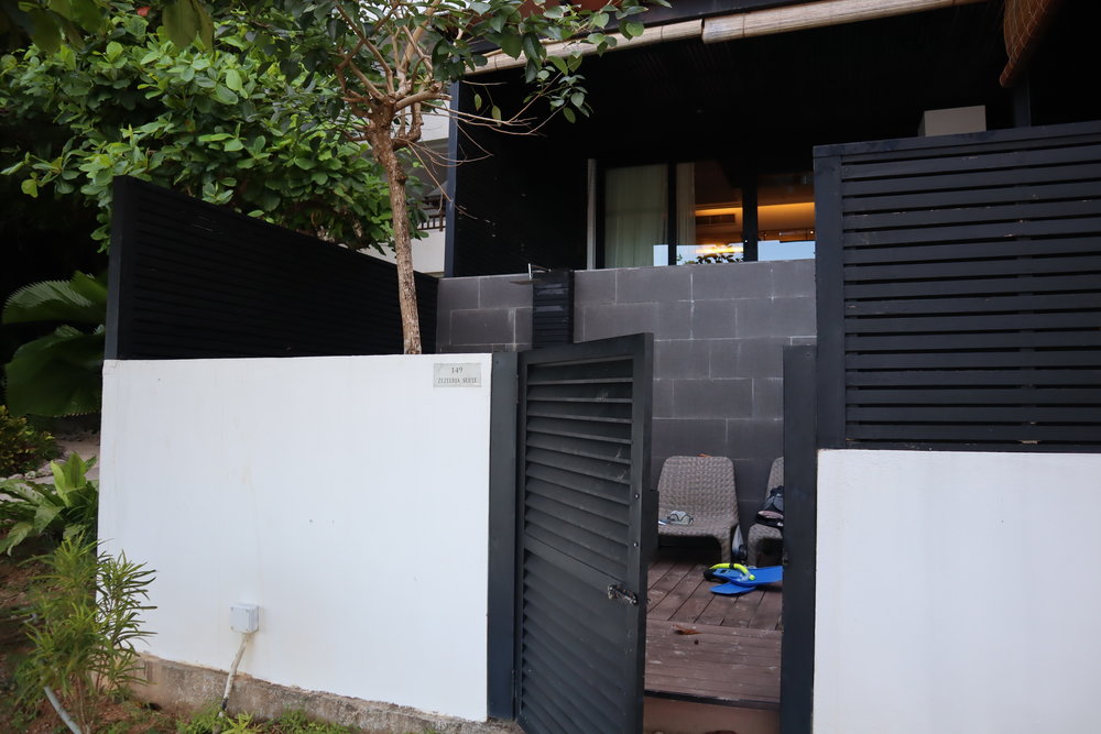 The Andaman Langkawi – Executive Pool Suite patio entrance