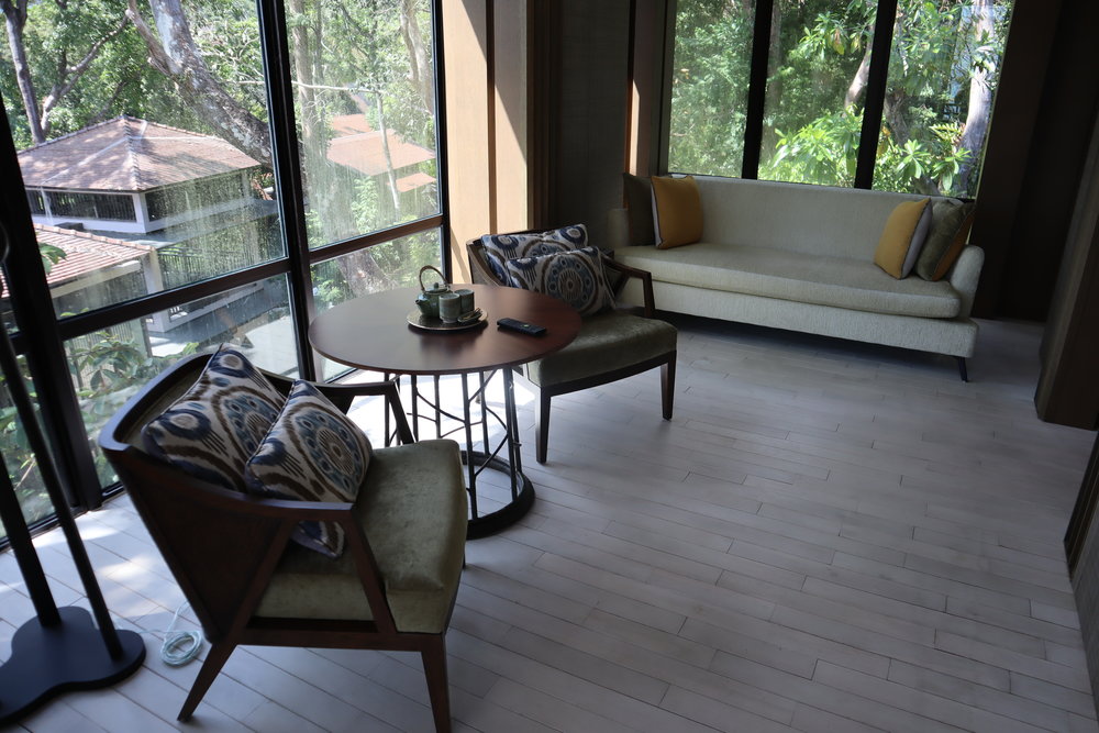 The Ritz-Carlton, Langkawi – Rainforest Junior Suite sitting area