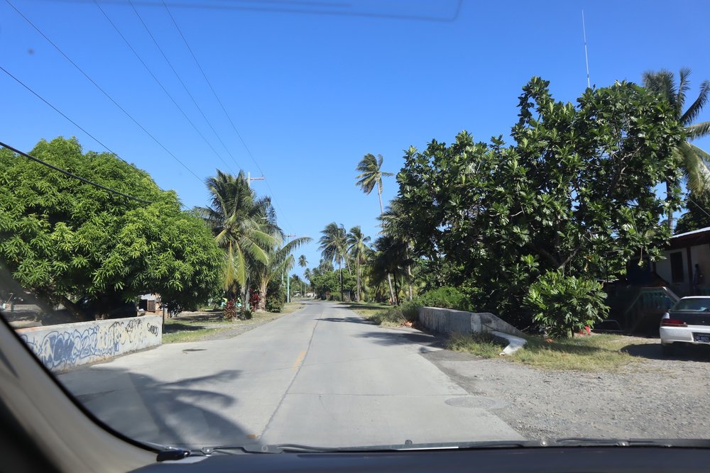 Driving back to Chuuk International Airport