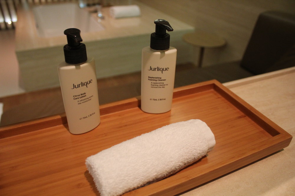 The Wing First Class Lounge by Cathay Pacific – Jurlique skincare products