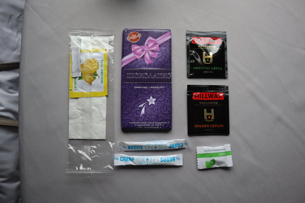 Trans-Siberian Railway First Class – Snack box contents