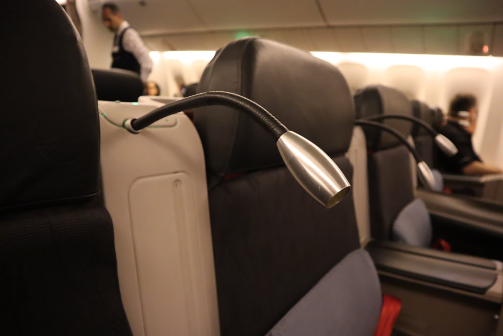 Turkish Airlines 777 business class – Reading light