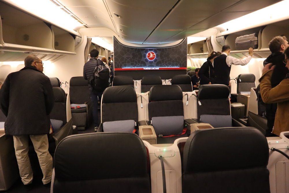 Turkish Airlines 777 business class – Cabin