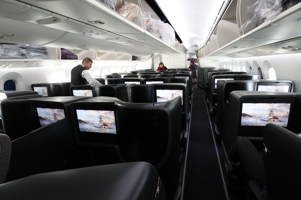 Turkish Airlines 787 business class – Cabin