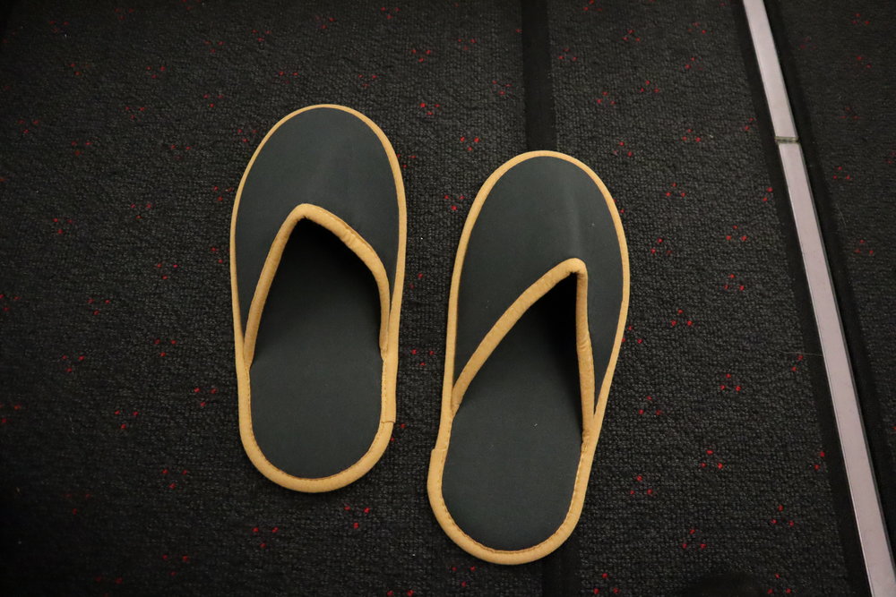 Turkish Airlines A330 business class – Slippers